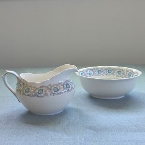 Royal Albert England Bone China creamer and sugar bowl set